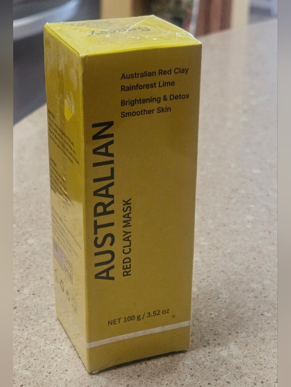 Australian Red Clay Face Mask, Mineral-Rich Detox Mud Mask